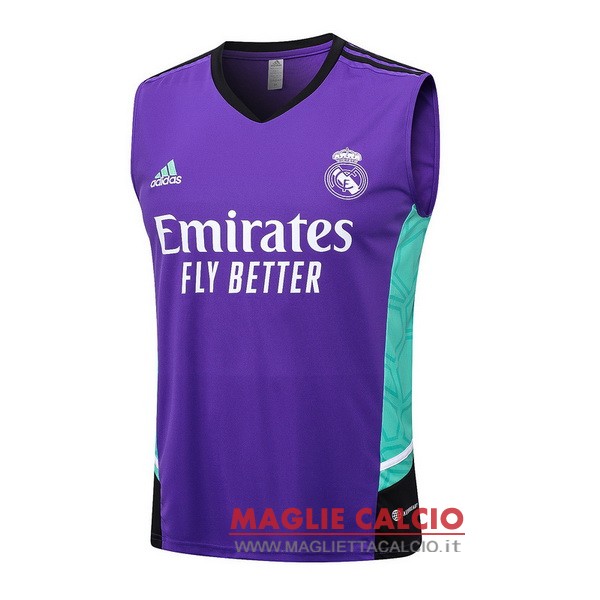 nuova sin mangas magliette real madrid formazione 2023-2024 purpureo verde