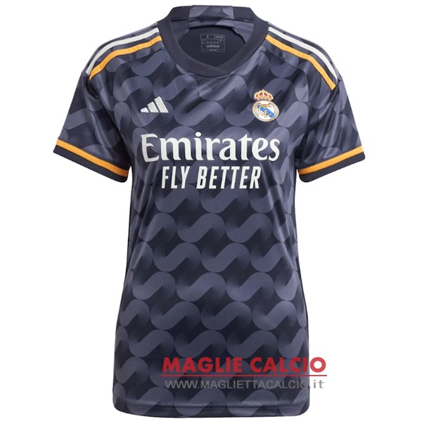 nuova seconda magliette real madrid donna 2023-2024