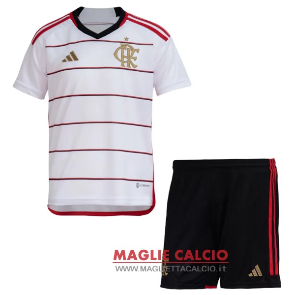 nuova seconda magliette flamengo set completo bambino 2023-2024