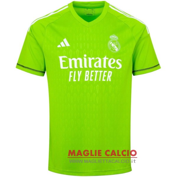 tailandia nuova portiere divisione magliette real madrid 2023-2024 verde