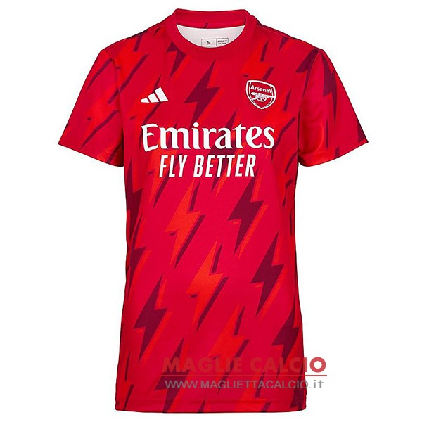 tailandia nuova pre-partita divisione magliette arsenal 2023-2024 rosso