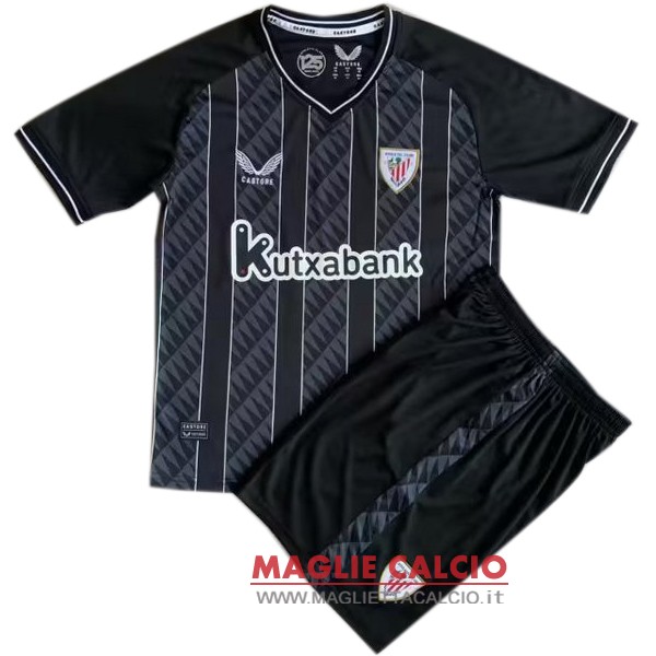 nuova portiere divisione magliette athletic bilbao set completo uomo 2023-2024 nero