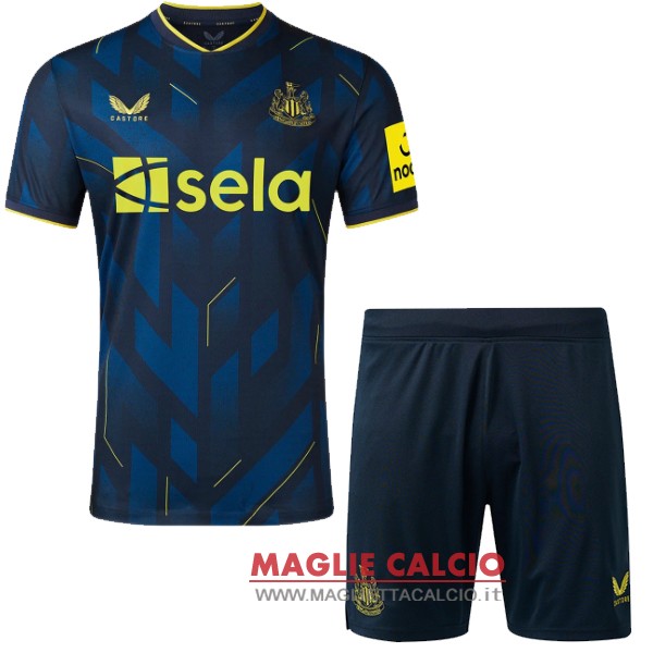 nuova terza magliette newcastle united set completo bambino 2023-2024