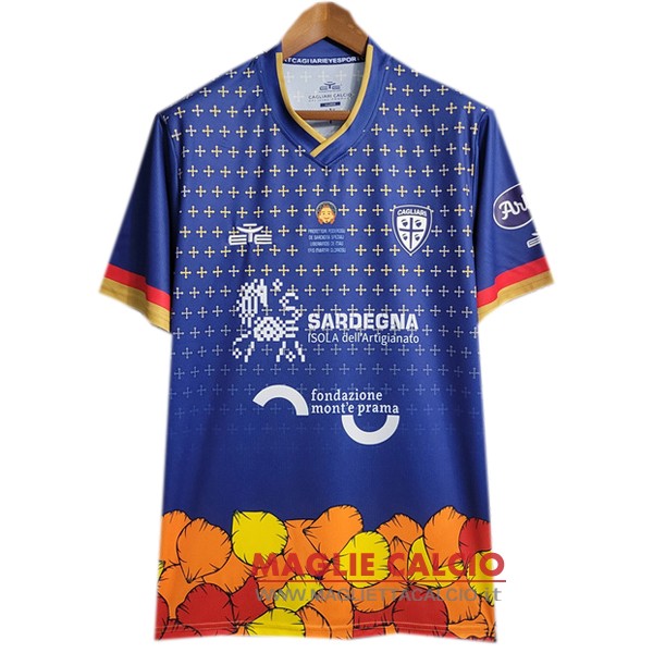 thailandia nuova speciale divisione magliette cagliari calcio 2023-2024 blu