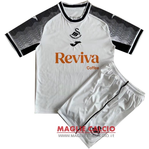 nuova prima maglietta swansea city set completo bambino 2023-2024