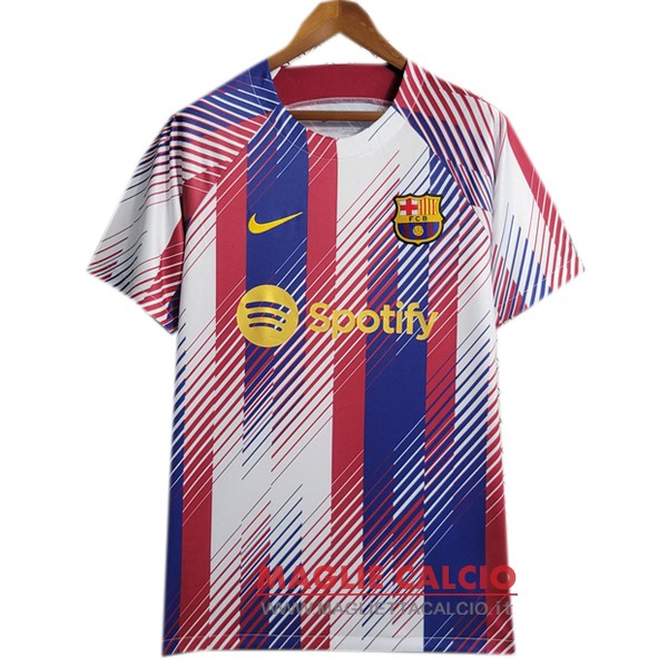 nuova formazione divisione magliette barcelona 2023-2024 rosso blu