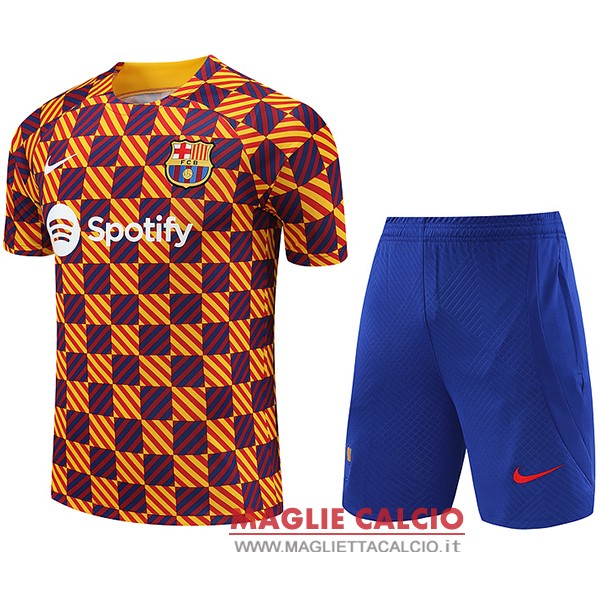 nuova formazione set completo divisione magliette barcelona 2023-2024 arancion I blu