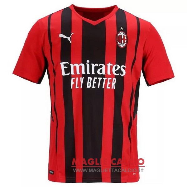 nuova prima divisione magliette ac milan retro 2021-2022