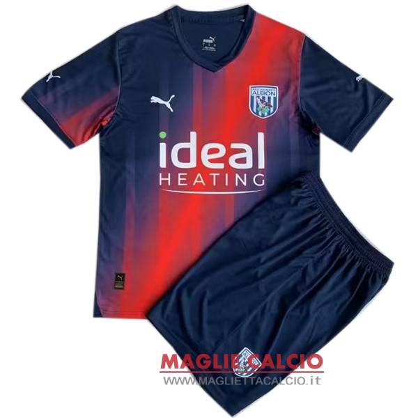 nuova terza magliette west brom set completo bambino 2023-2024