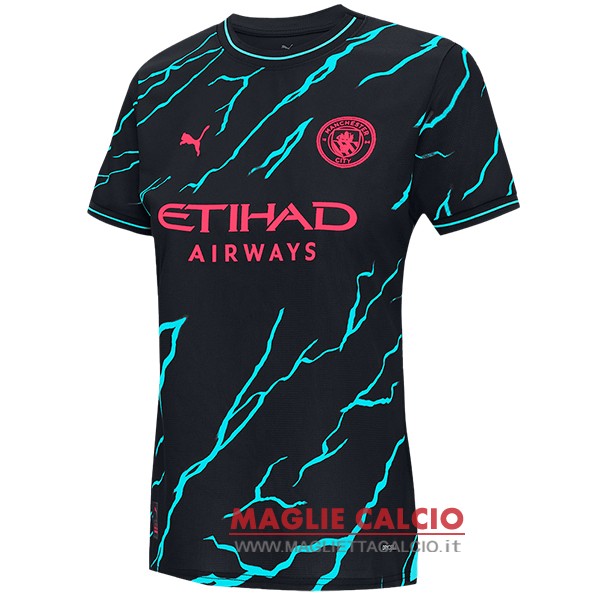 nuova terza divisione magliette manchester city donna 2023-2024