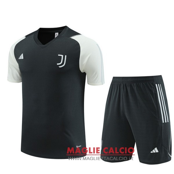 nuova formazione set completo divisione magliette juventus 2023-2024 grigio verde