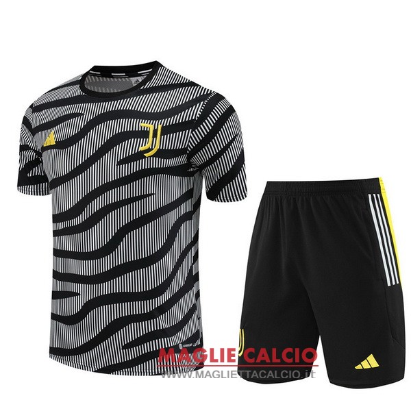 nuova formazione magliette juventus 2023-2024 grigio nero giallo