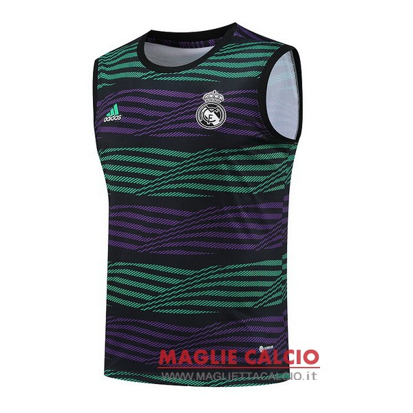 nuova sin mangas magliette real madrid formazione 2023-2024 purpureo verde