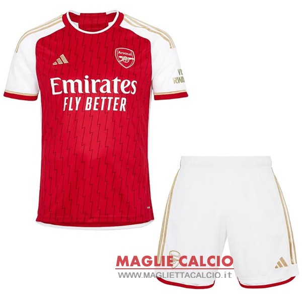 nuova Prima magliette arsenal set completo bambino 2023-2024