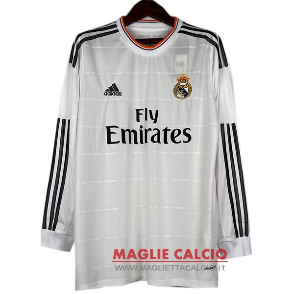 nuova prima manica lunga divisione magliette real madrid retro 2013-2014