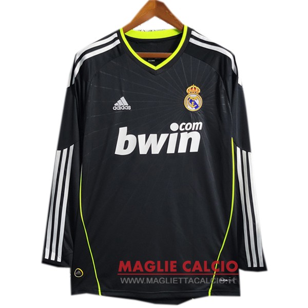 nuova seconda manica lunga divisione magliette real madrid retro 2010-2011
