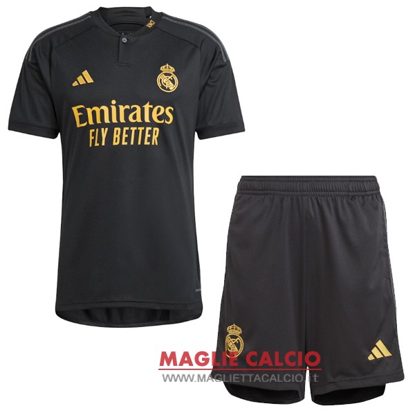 nuova terza divisione magliette set completo uomo real madrid 2023-2024 bianco