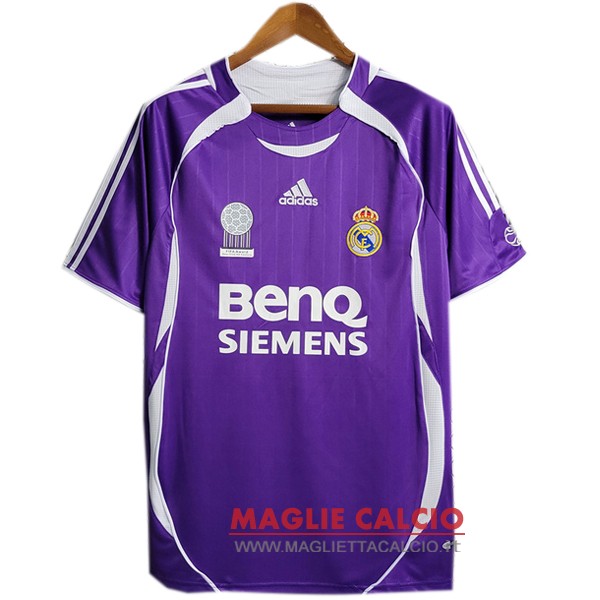 nuova seconda divisione magliette real madrid retro 2006/2007