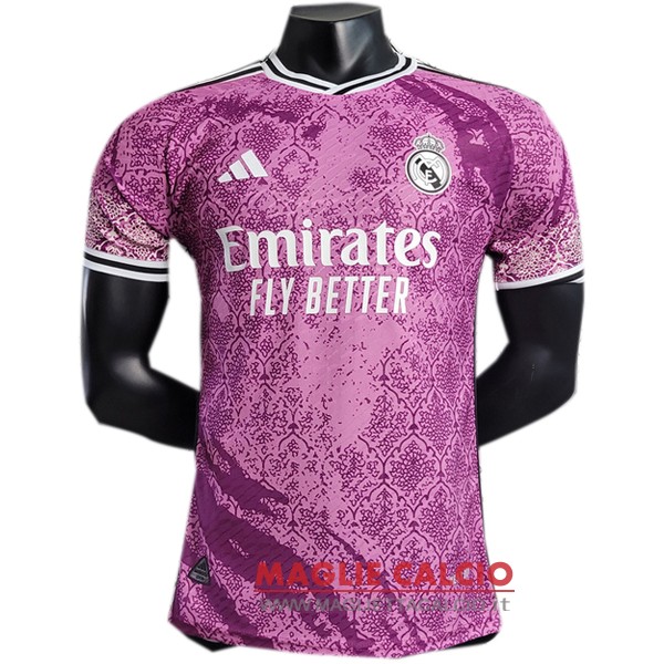 tailandia nuova speciale giocatori divisione magliette real madrid 2023-2024 rosa purpureo