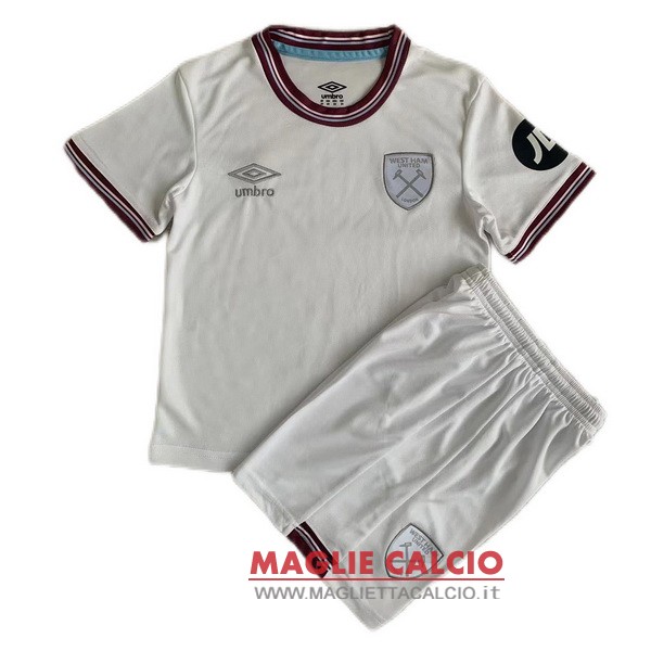 nuova seconda magliette west ham set completo bambino 2023-2024