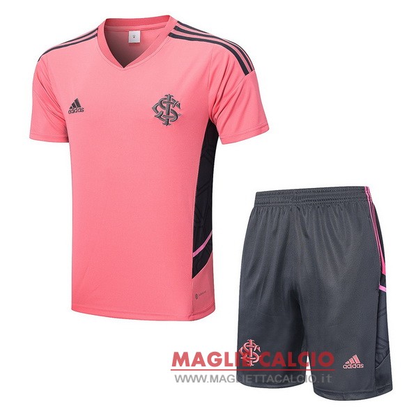 nuova formazione set completo divisione magliette Internacional 2022-2023 rosa I grigio
