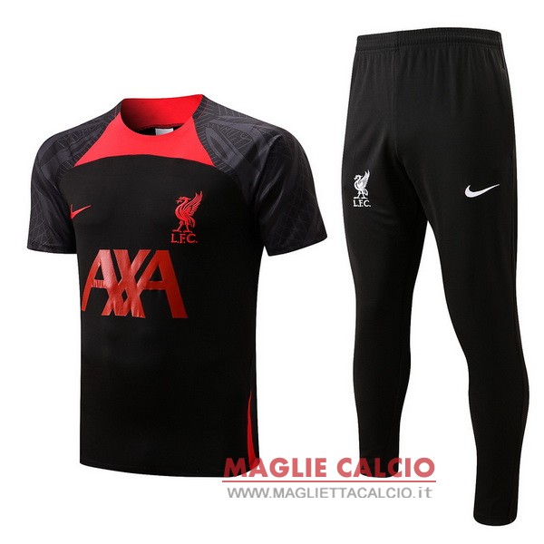 nuova formazione Insieme completo magliette liverpool 2022-2023 nero