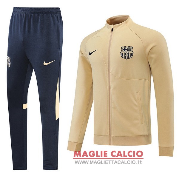 nuova barcelona set completo blu navy giallo giacca 2022-2023