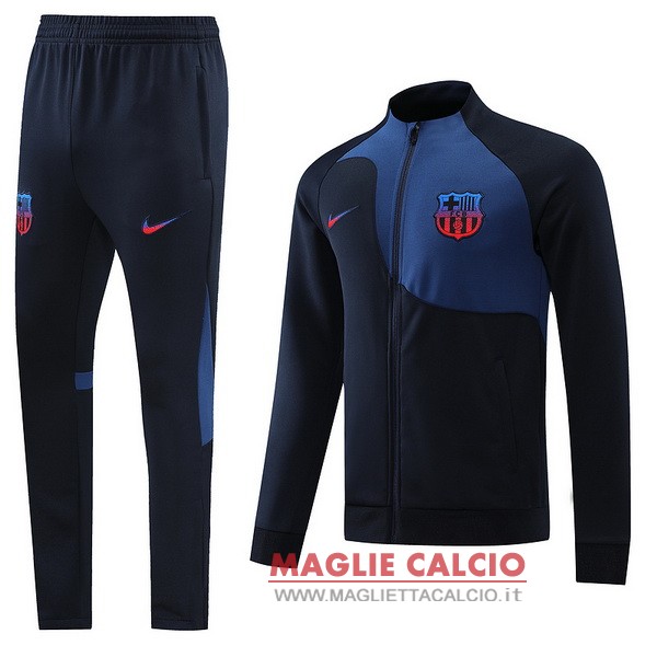nuova barcelona set completo blu navy giacca 2022-2023