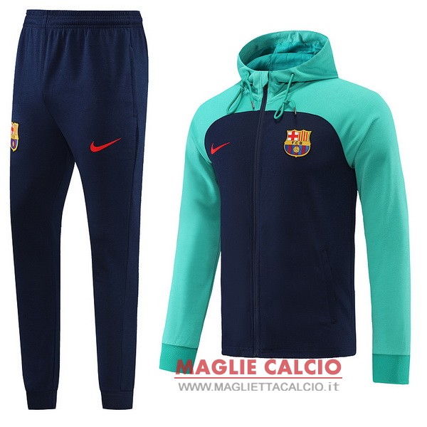 nuova barcelona set completo blu verde giacca 2022-2023