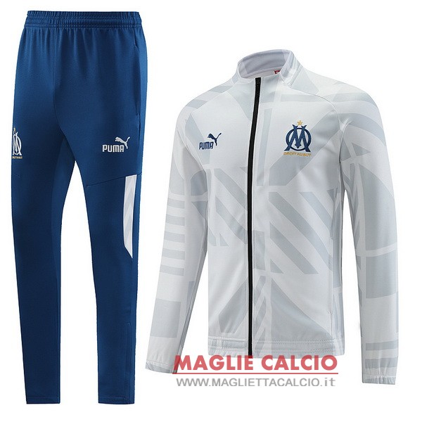 nuova marseille insieme completo blu grigio giacca 2022-2023