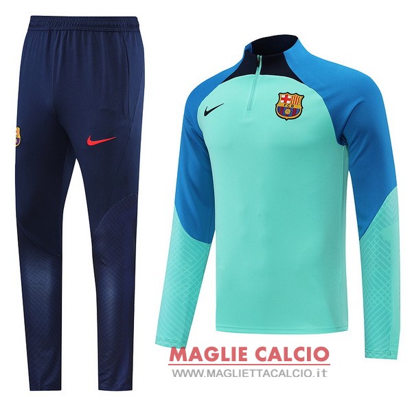 nuova barcelona set completo blu navy verde giacca 2021-2022