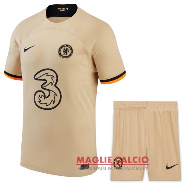 nuova terza magliette chelsea set completo bambino 2022-2023