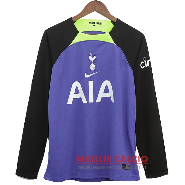 nuova terza divisione magliette manica lunga tottenham hotspur 2022-2023