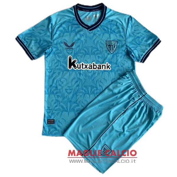 nuova seconda magliette athletic bilbao set completo bambino 2023-2024