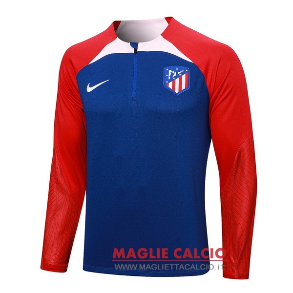 nuova atletico madrid blu rosso rosa felpa da allenamento 2023-2024