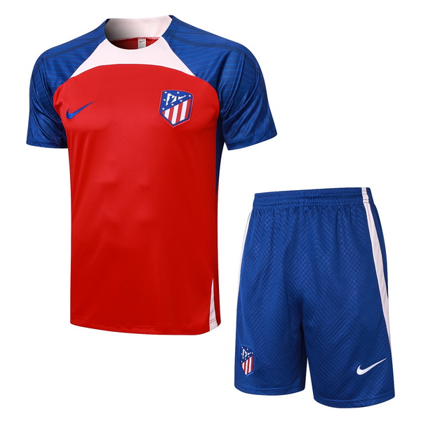 nuova formazione set completo divisione magliette atlético madrid 2023-2024 rosso blu rosa