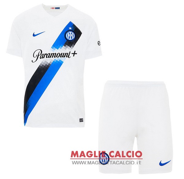 nuova seconda magliette inter milan set completo bambino 2023-2024