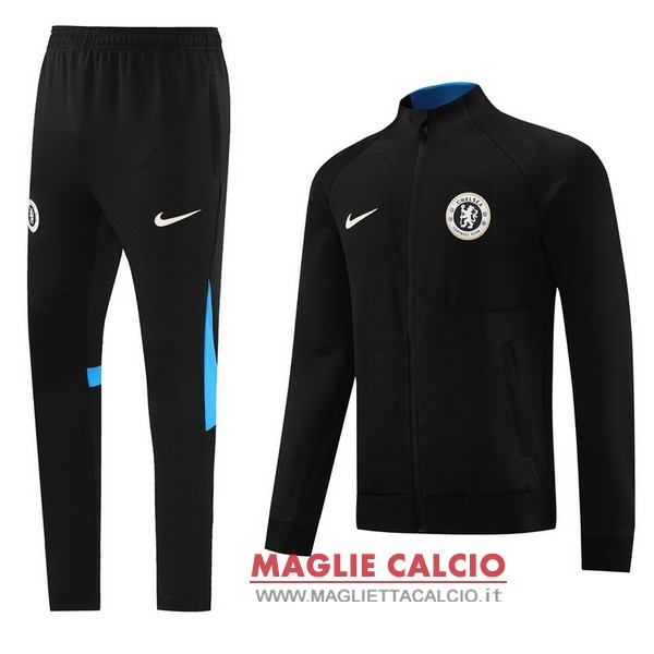 nuova chelsea nero blu giacca lunga zip 2023-2024