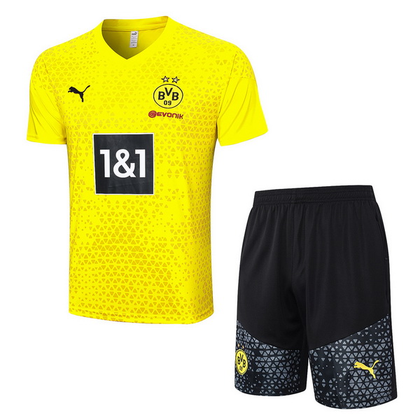 nuova formazione set completo divisione magliette borussia dortmund 2023-2024 giallo nero grigio