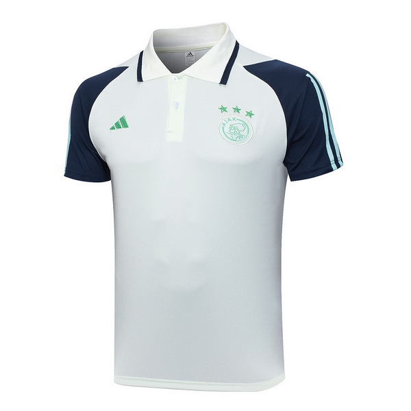 ajax bianco blu magliette polo nuova 2023-2024