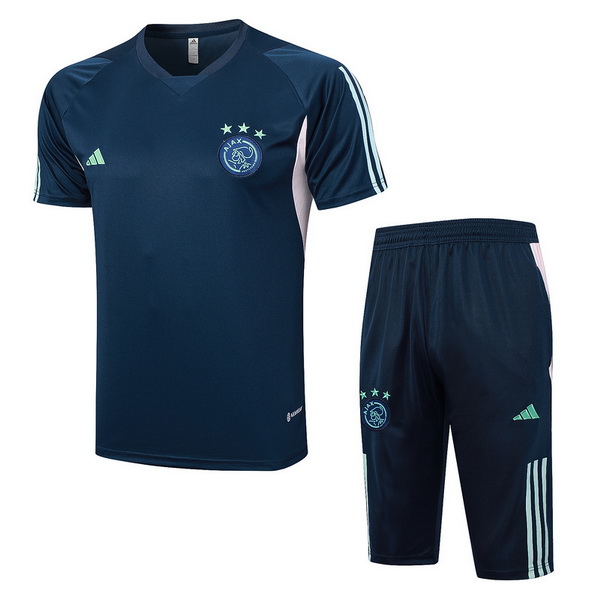 nuova formazione set completo divisione magliette ajax 2023-2024 blu navy rosa