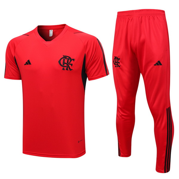 nuova set completo formazione divisione magliette flamengo 2023-2024 rosso nero