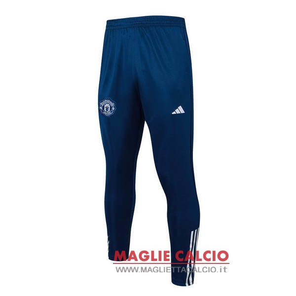 giacca pantaloni deportivos manchester united 2023-2024 blu bianco