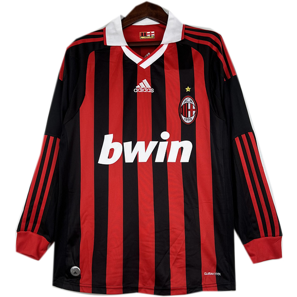 nuova prima divisione magliette manica lunga ac milan retro 2009-2010