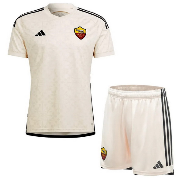 nuova seconda divisione magliette as roma set completo uomo 2023-2024