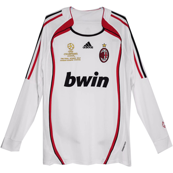 nuova seconda divisione magliette manica lunga ac milan retro 2006-2007
