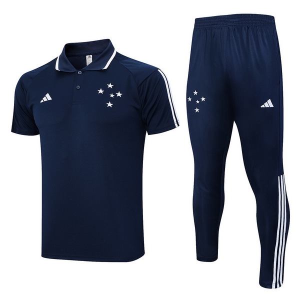 cruzeiro blu navy magliette polo set completo nuova 2023-2024