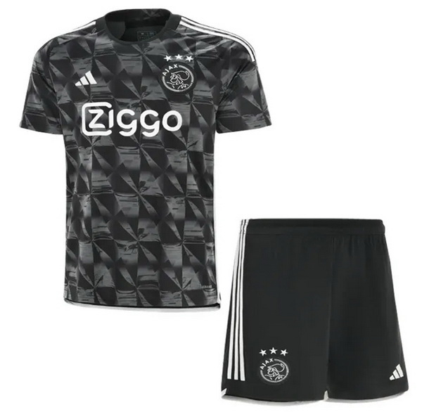 nuova terza magliette ajax set completo bambino 2023-2024