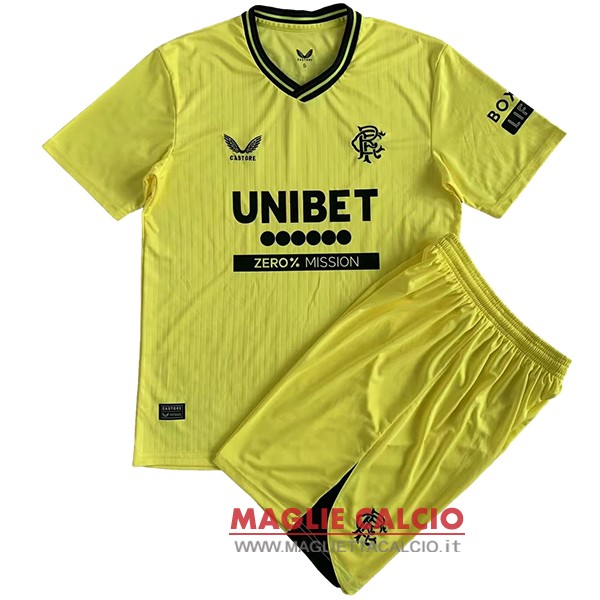 nuova portiere divisione magliette Rangers set completo uomo 2023-2024 giallo