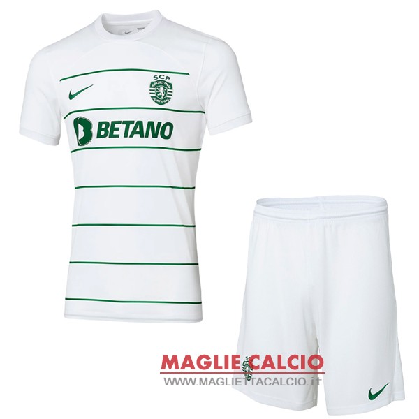 nuova seconda divisione magliette sporting de lisboa set completo uomo 2023-2024